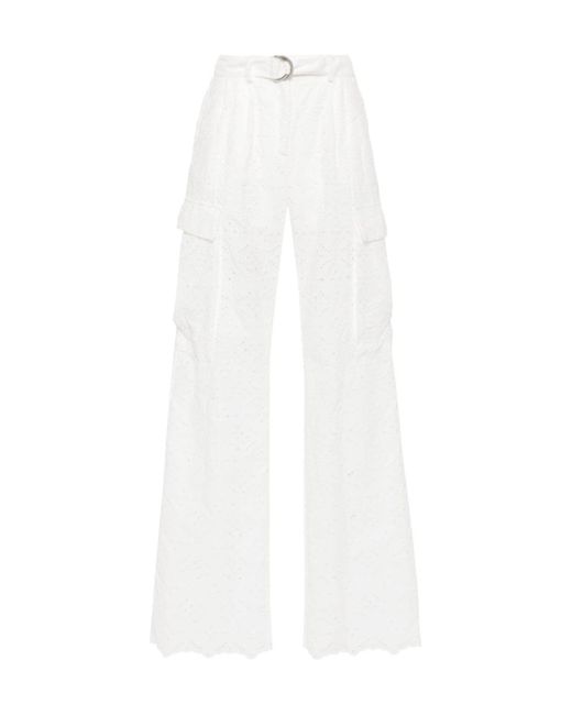 ERMANNO FIRENZE White Belt Loops Slacks