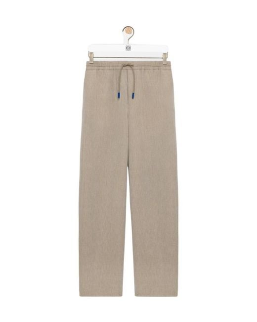 Loewe Natural Drawstring Trousers for men