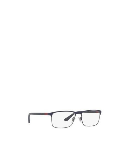 Polo Ralph Lauren White Eyewear Rectangular Frame Glasses for men