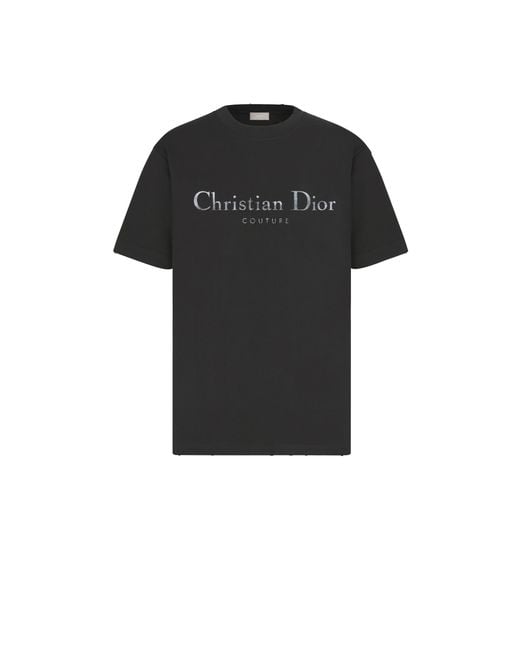 Dior Black Christian Couture T-Shirt, Relaxed Fit for men