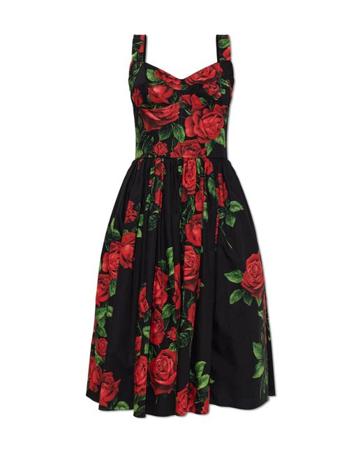 Dolce & Gabbana Red Sleeveless Dress