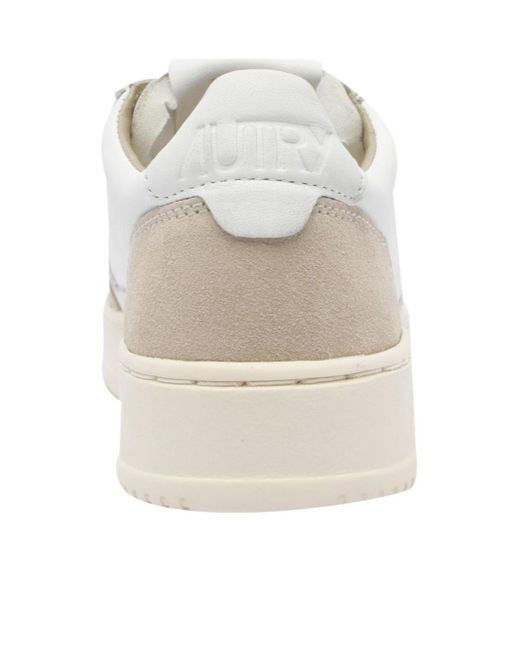 Autry White Medalist Low-Top Sneakers