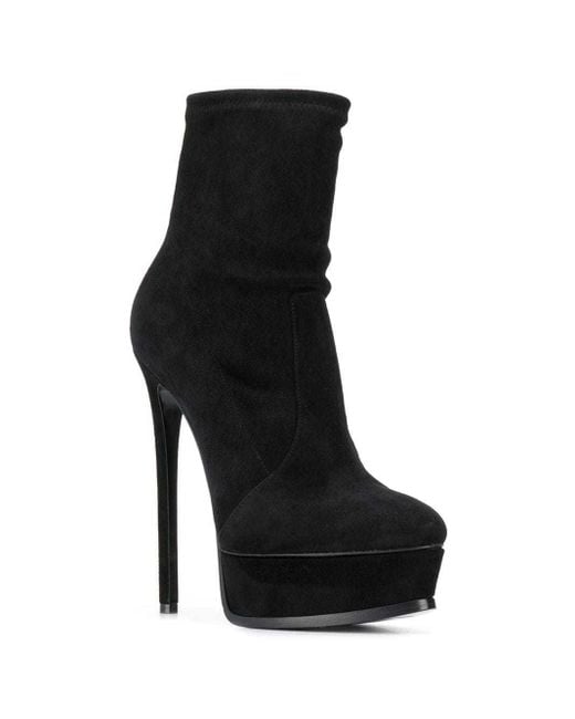 Casadei Black Flora Boots