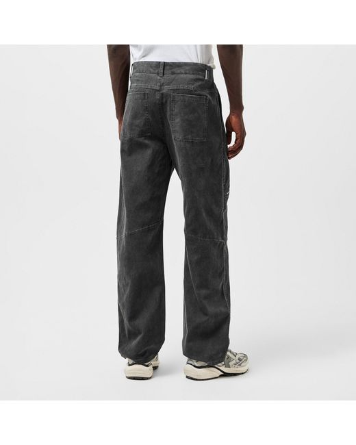 Represent Gray Loose-Fitting Cargo Pants for men
