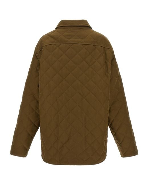 A.P.C. Green Georges Quilted Jacket for men