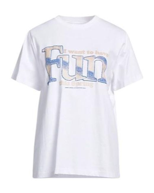 Ganni White T-Shirts