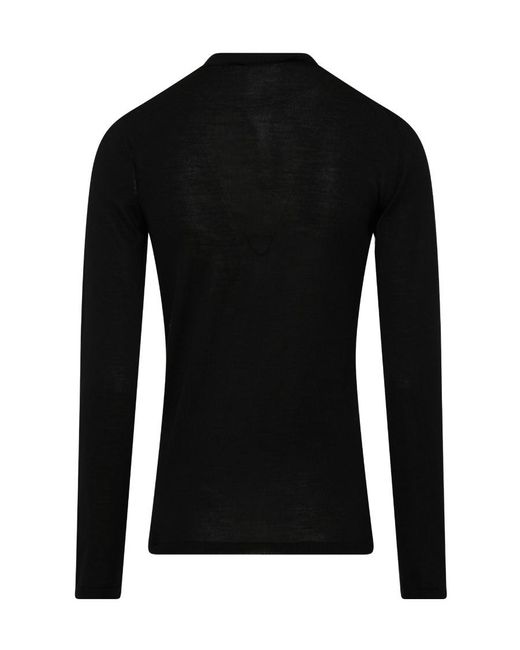 Max Mara Black Crewneck Knitted Jumper