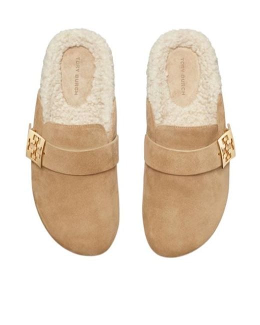 Tory Burch Natural Mellow Mules