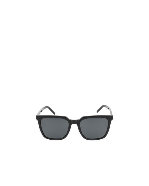Saint Laurent White Eyewear Square-Frame Sunglasses