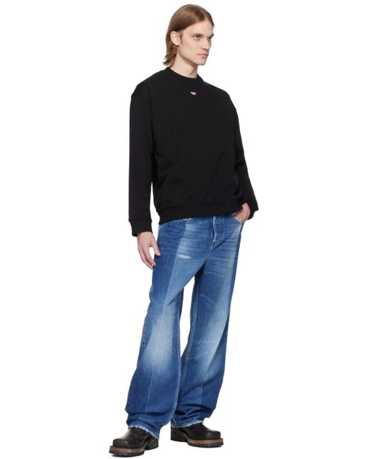 DIESEL Blue S-Boxt-D Logo Patch Sweatshirt for men