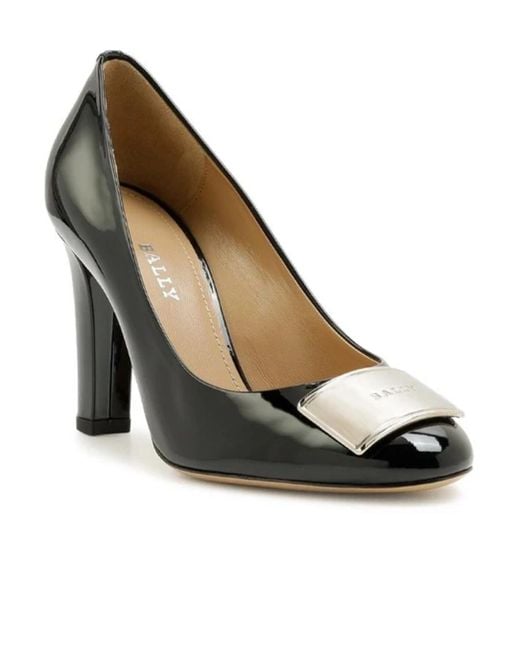 Bally Black Logo High Heels