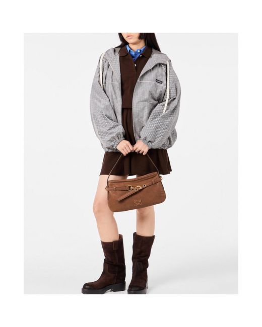 Miu Miu Brown Flat Knee-High Boots