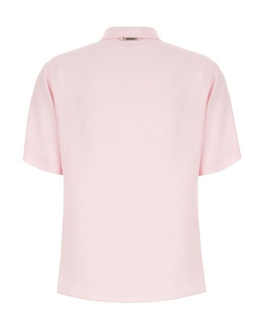 Iceberg Pink Pocket Piped Top