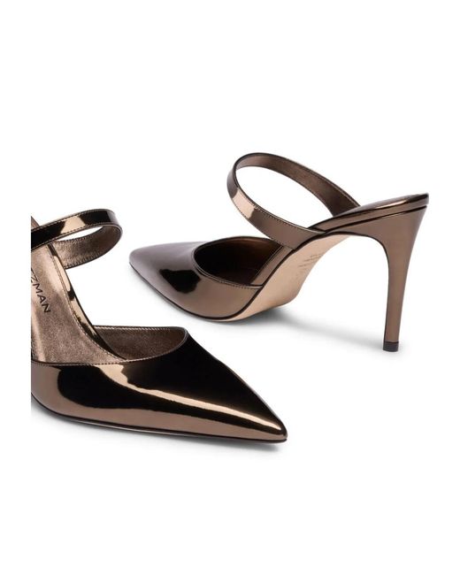 Stuart Weitzman Brown Stuart Power Mule 85