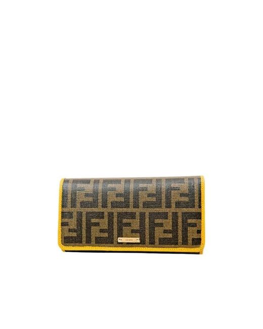 Fendi Multicolor Long Wallet With Letters