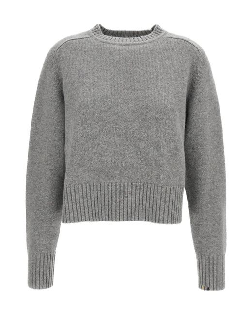 Extreme Cashmere Gray Crew-Neck Sweater