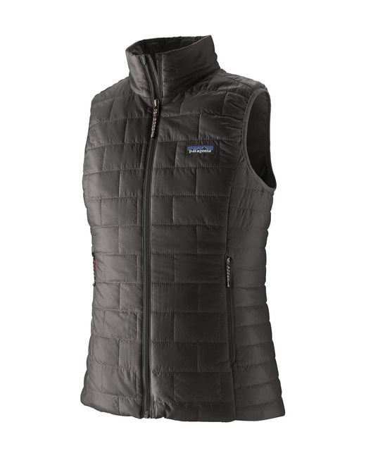 Patagonia Black Sleeveless Cotton-Padded Jacket