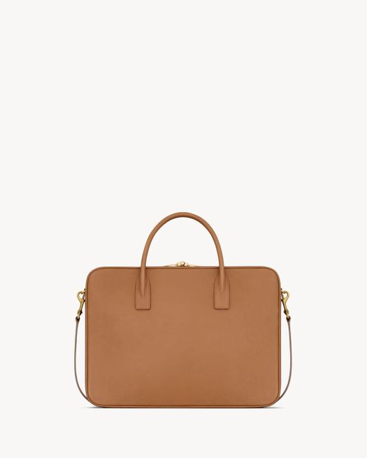 Saint Laurent Brown Sac De Jour Large Slim Bauletto Bag for men