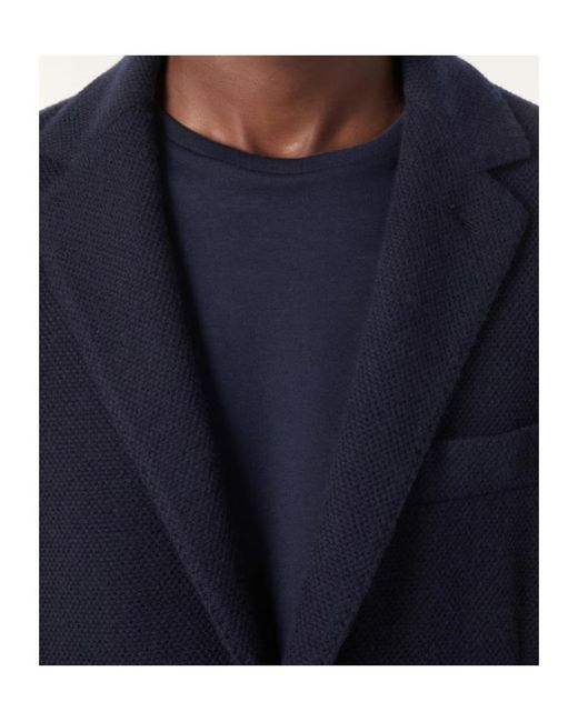 Loro Piana Blue Single-Breasted Jacket for men
