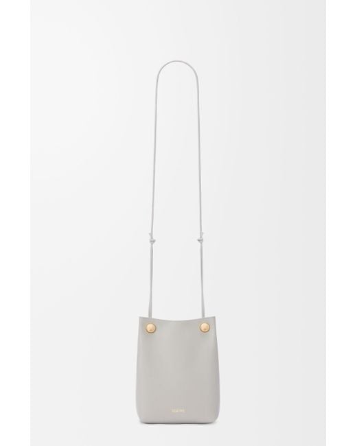 Loewe Gray Logo Shoulder Bag