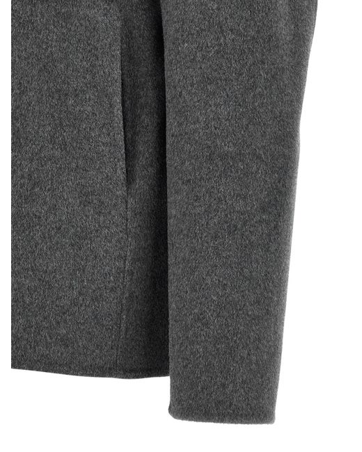 Giorgio Brato Gray Hooded Jacket for men