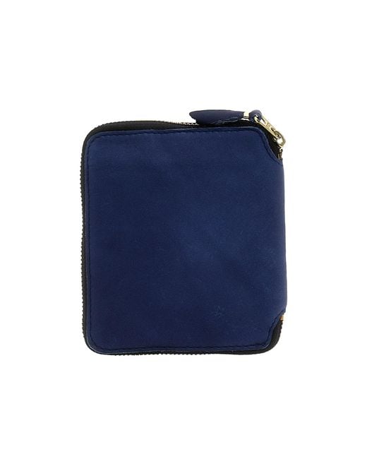 Comme des Garçons Blue Comme Des Garçons Wallet Rectangular Shaped Zip-Around Wallet for men