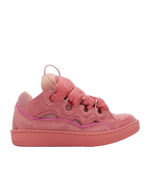 Lanvin Pink Curb Sneakers for men