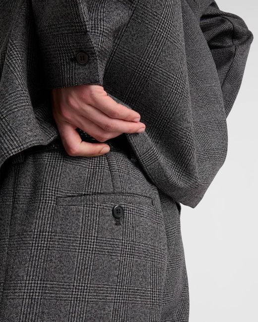Prada Gray Wool Pants for men