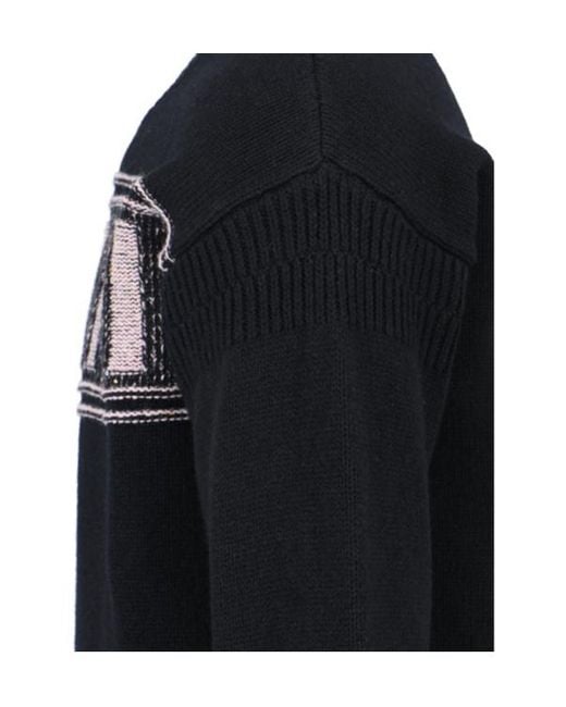 Marni Black Logo Patch Crewneck Jumper for men