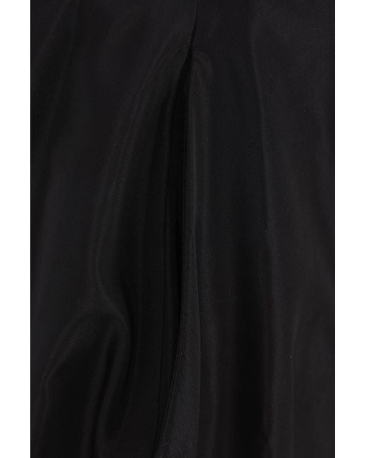 Simone Rocha Black Taffeta Circle Midi Skirt