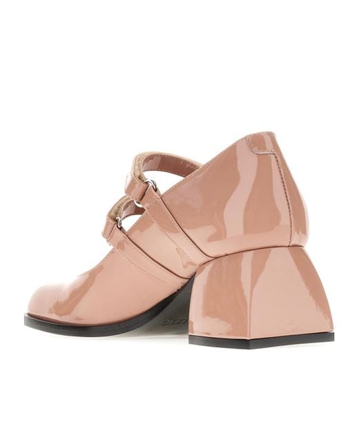 NODALETO Pink Bulla Bacara Block Heel Pumps