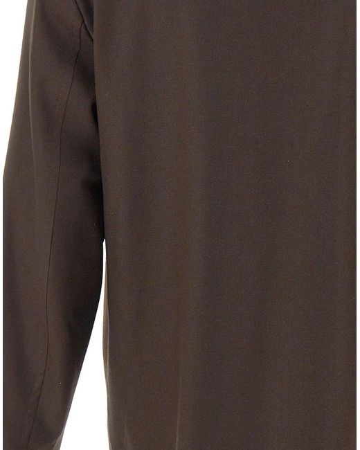Briglia 1949 Brown Long-Sleeve Button-Up Jacket for men