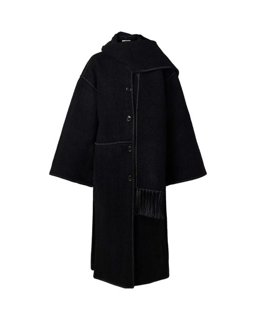 Totême Black Long Sleeve Coat