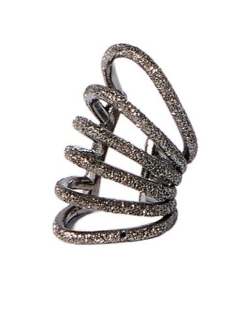 Brunello Cucinelli White Sterling Shimmer Ear Cuff