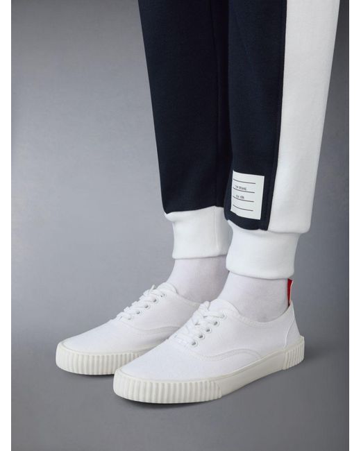 Thom Browne Blue 4 Bar-Stripe Drawstring Track Pants