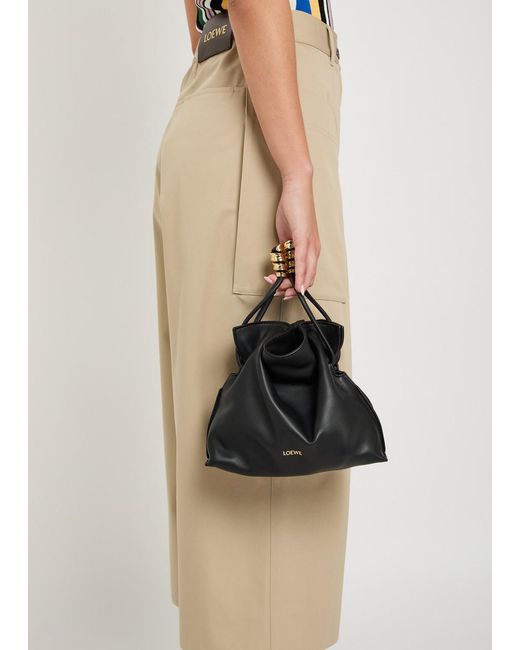 Loewe Black Metallic Clutch