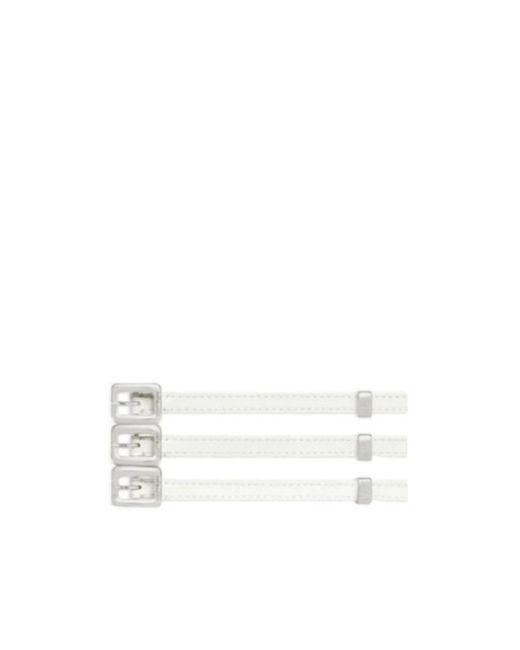 Courreges White Layered Buckle Belt