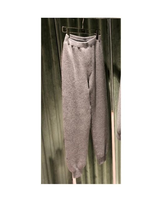 Prada Gray Knitted Track Pants