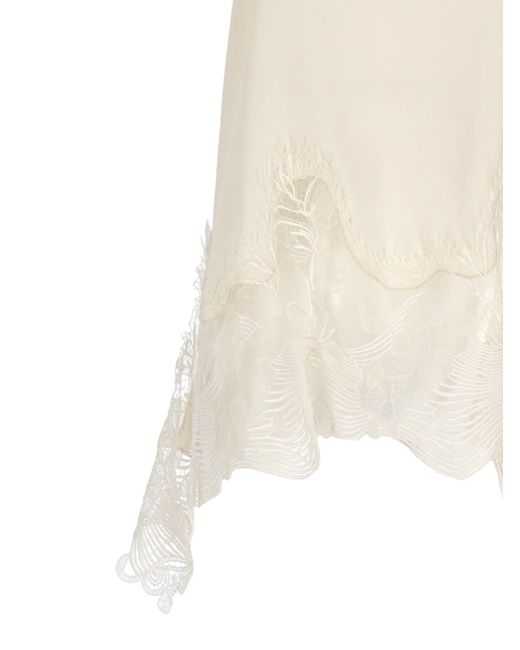 Fabiana Filippi White Thin Strap Lace Top