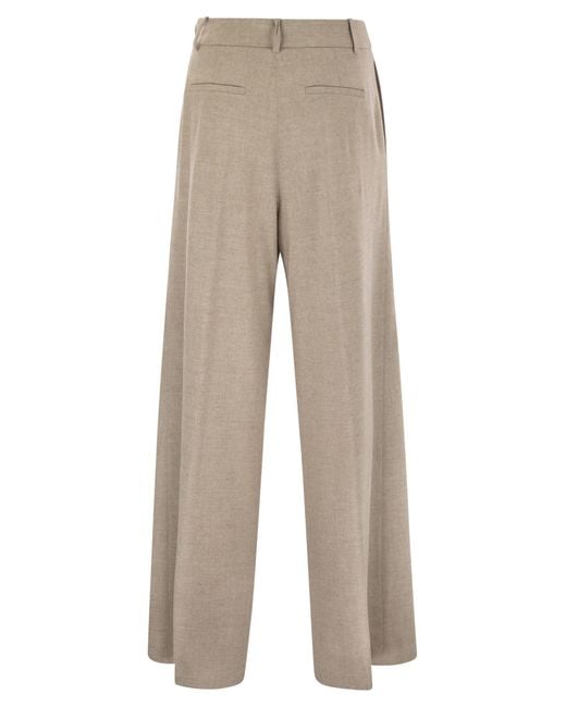 Herno Natural Belt Loop Casual Pants