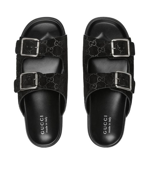 Gucci Black Slide Sandals for men