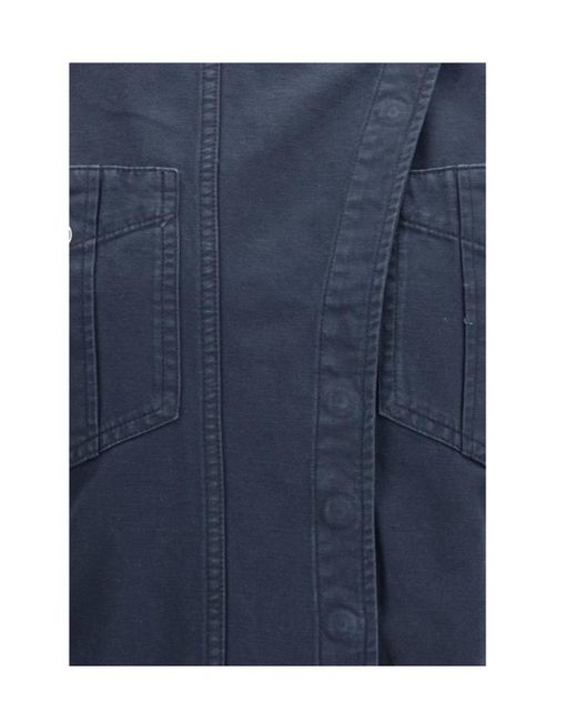 Isabel Marant Blue Isabel Marant Étoile Nouria Asymmetric Shirt Dress