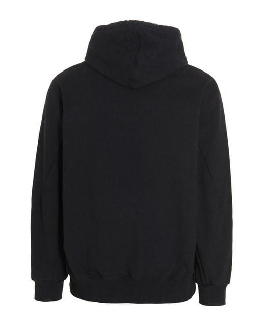 Doublet Black Polyurethane Embroidery Sweater for men