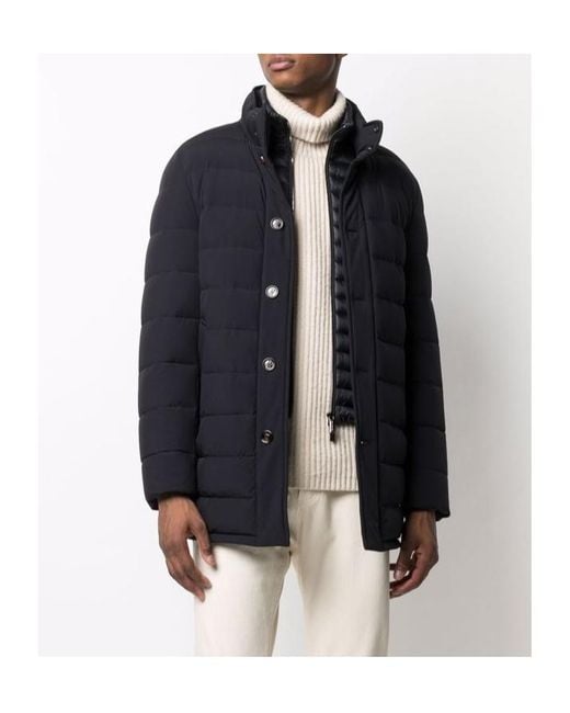 Moorer Blue Calegari Kn Coat for men