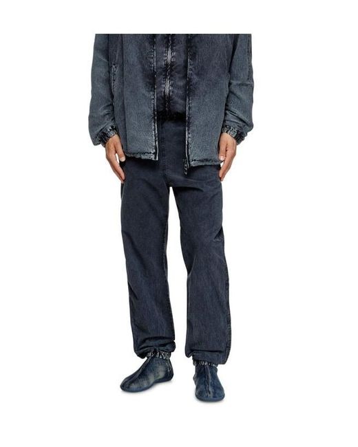 DIESEL Blue P-Wilson Tapered Leg Trousers for men