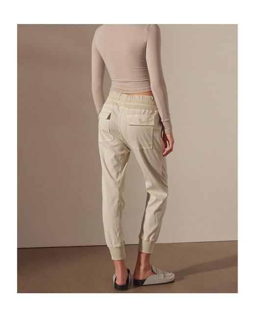 James Perse White Drawstring Waist Trousers