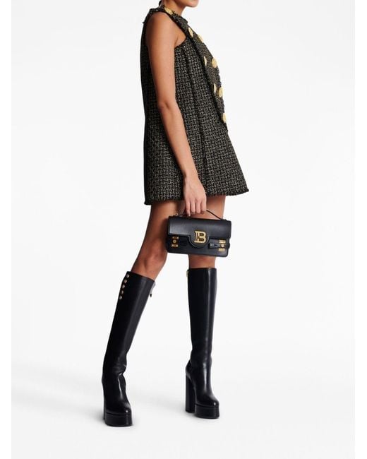 Balmain Black B-Buzz 24 Strapped Shoulder Bag