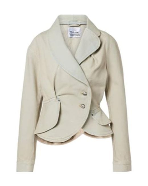 Vivienne Westwood Natural Stormy Faded Denim Jacket