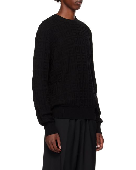 Givenchy Black Crewneck Knit Jumper for men