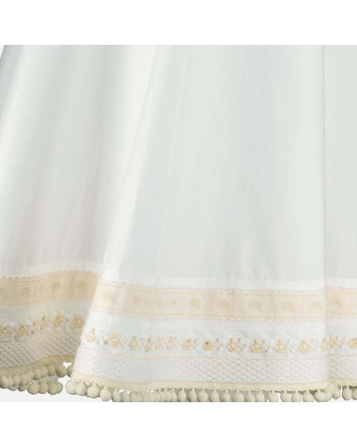 Moschino White Trim Detailed Skirt